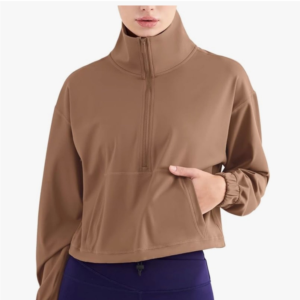 Cinched Waist Quarter Zip